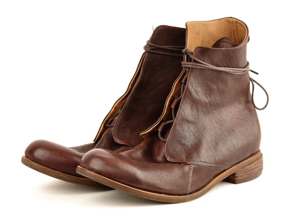 Derby Boot  |  Washed burgundy horse - A. McDonald Shoemaker 