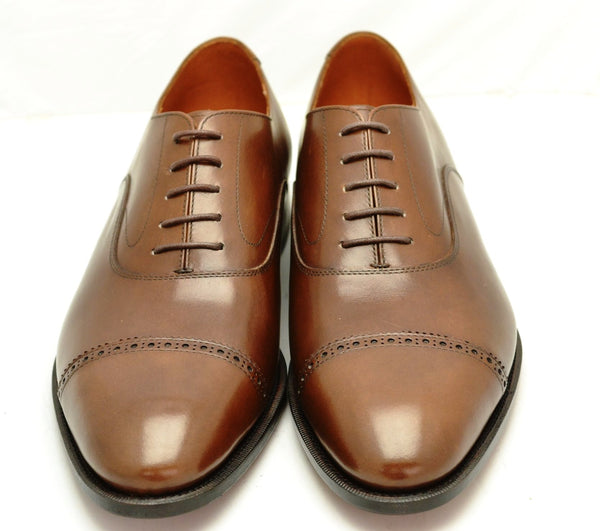 Oxford toecap brogue |  Brown  | Calf - A. McDonald Shoemaker 