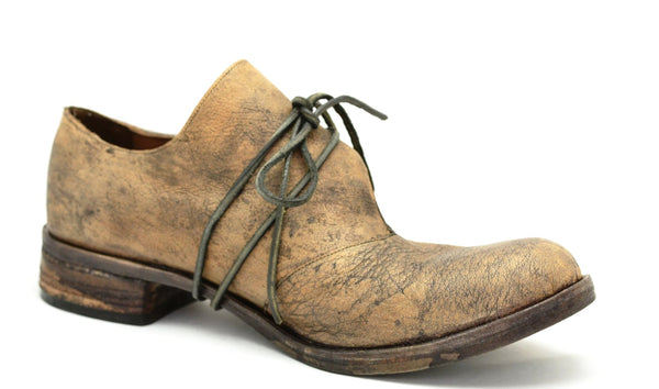 Foldover Shoe  |  bison stain - A. McDonald Shoemaker 