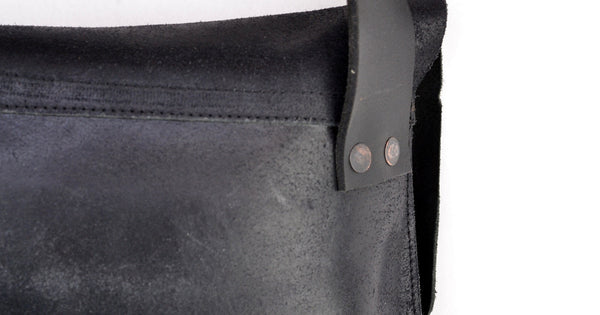 Shoulder Bag Reverse  |  Black Cordovan - A. McDonald Shoemaker 