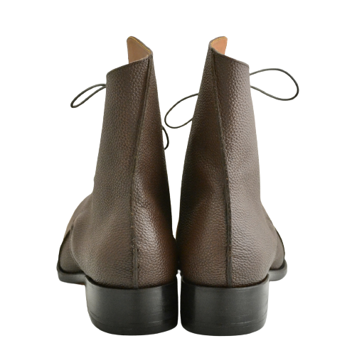 Derby Boot  |  brown pebble grain | calf - A. McDonald Shoemaker 