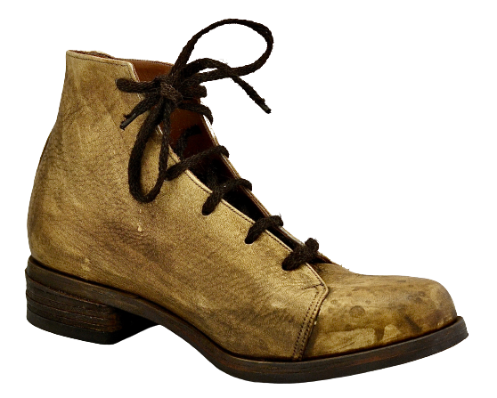 Asym derby boot  |  Clay stain | Yak