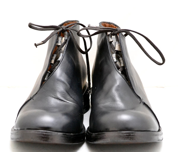 Half boot blind lace |  black contrast | Calf