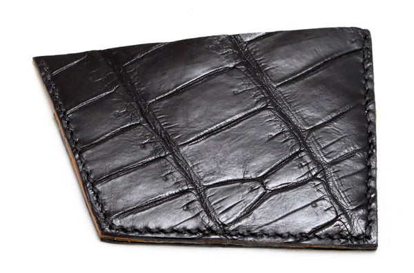 Card Wallet  |  Croc leather mix