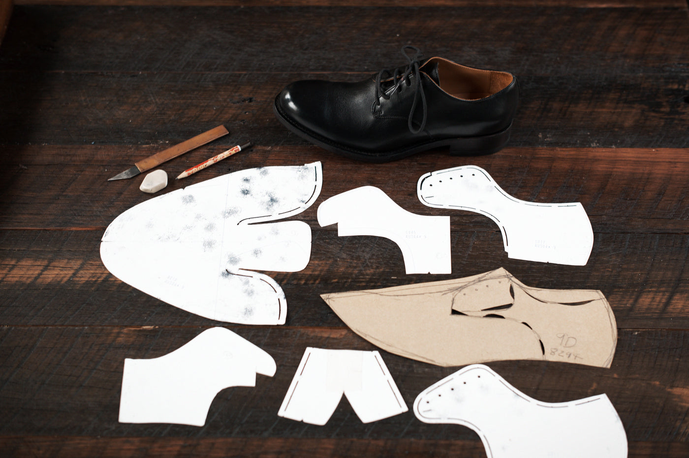 Shoe Shell Pattern Design Leather Shoe Pattern