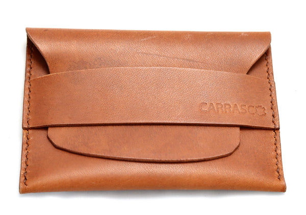 Flap fold Wallet | tan | calf