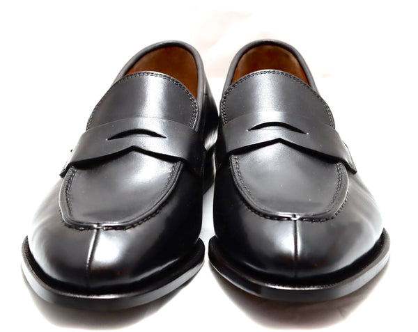 Split toe Loafer | black | Calf