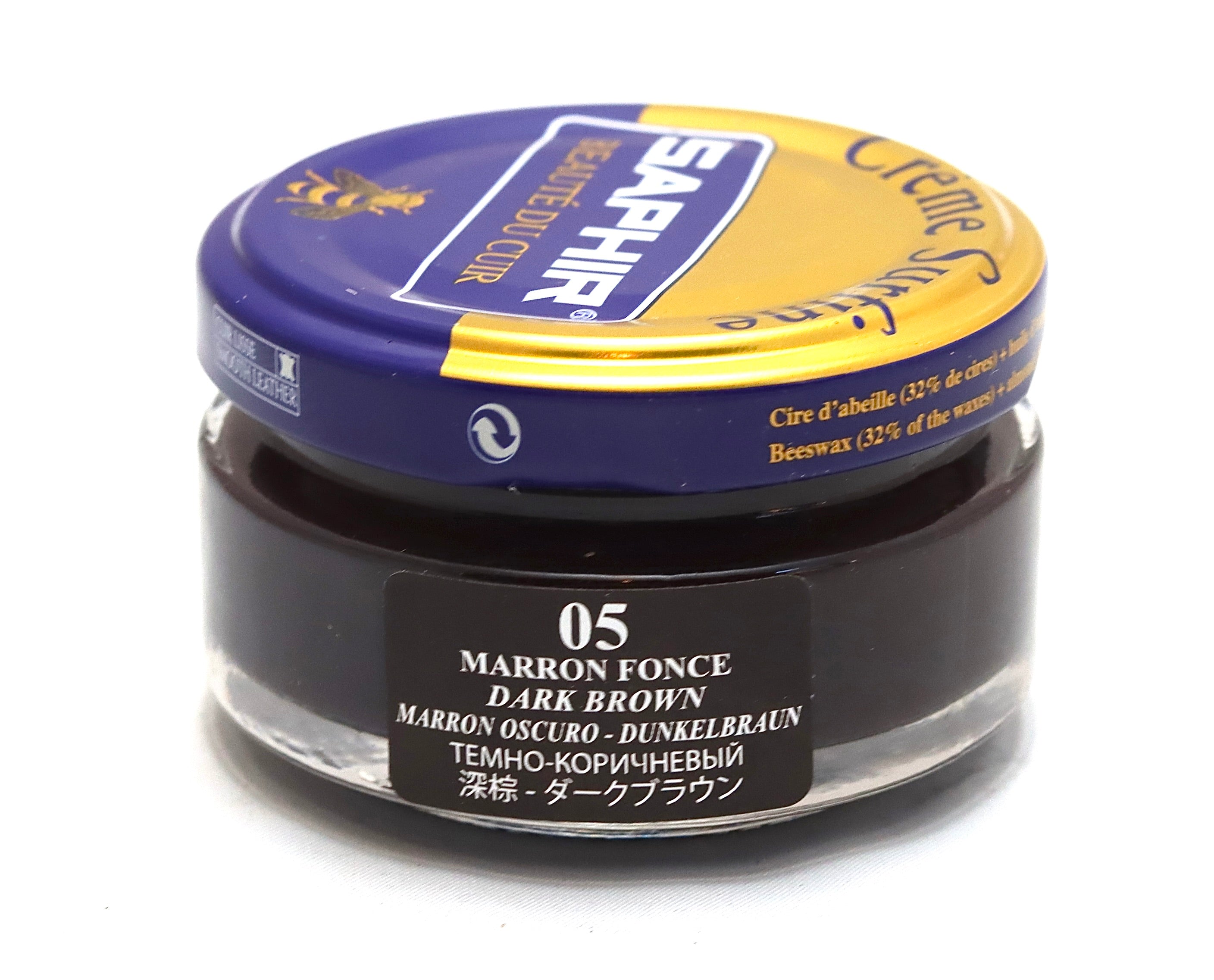 thumbnail image 2 of Saphir Creme Surfine Pommadier Shoe Polish - Beeswax Cream For Leather Products, Brown, 50ml : Buy Online At Best Price In KSA - Souq Is Now 2 of 14