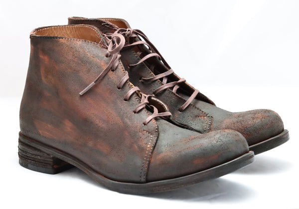 Asym derby boot  | choc overdye | Culatta