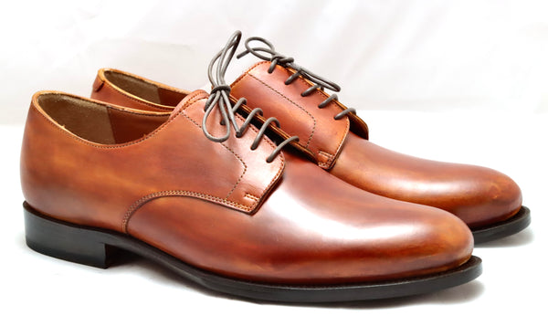 Derby shoe | cognac | calf |wide fit