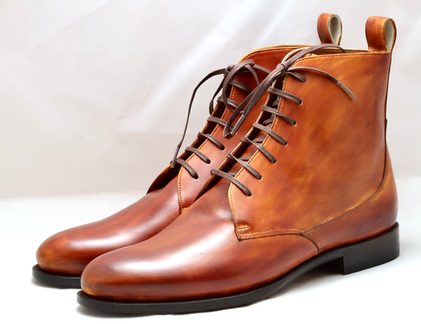 Heel cap derby Boot  | Antique Cognac  | calf