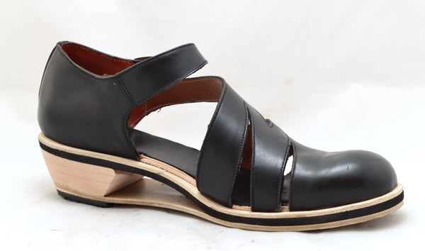 Zig zag shoe | black calf