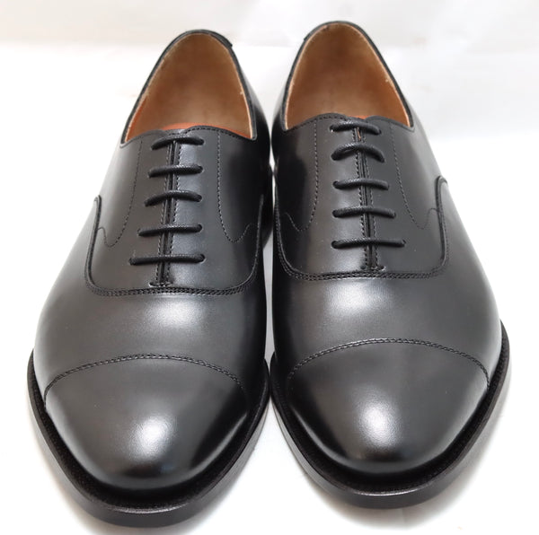 Oxford toecap |  Black  | Calf | wide fit