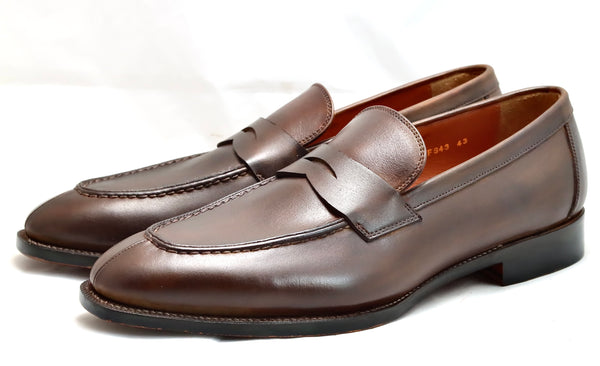 Split toe Loafer | chocolate | Calf