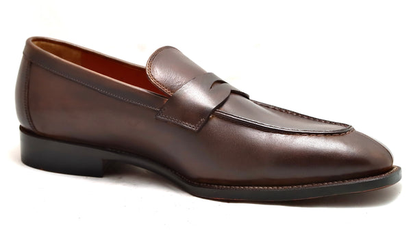 Split toe Loafer | chocolate | Calf