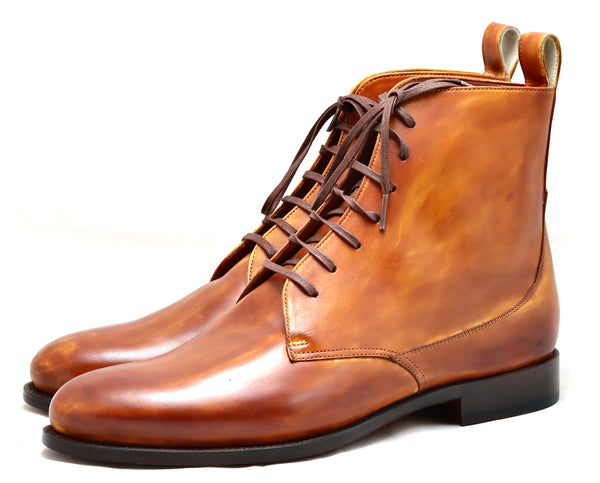 Heel cap derby Boot  | Antique Cognac  | calf