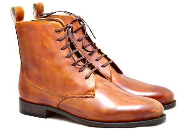 Heel cap derby Boot  | Antique Cognac  | calf