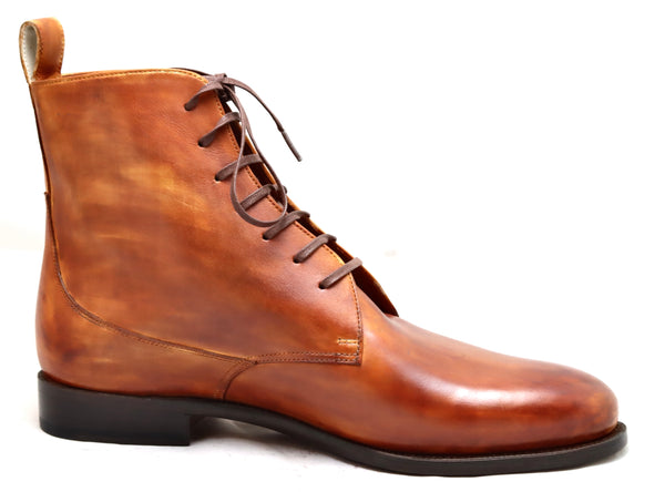 Heel cap derby Boot  | Antique Cognac  | calf