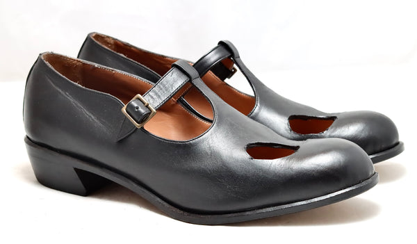 Cutout mary jane  | black calf