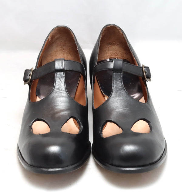 Cutout mary jane  | black calf