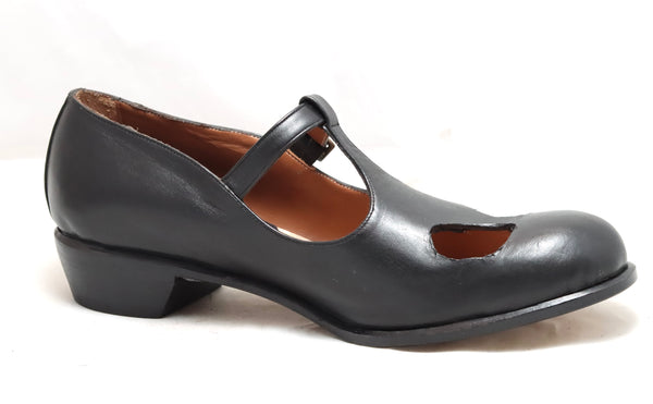 Cutout mary jane  | black calf