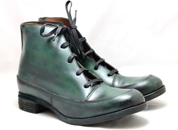 Sneaker boot | forest green | calf