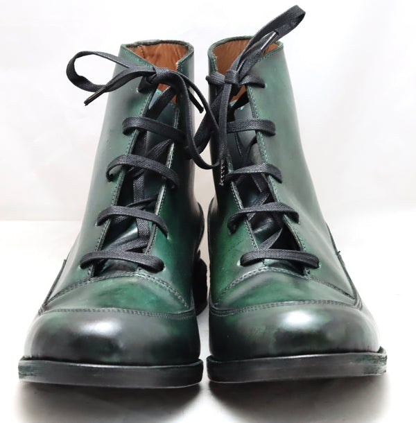 Sneaker boot | forest green | calf
