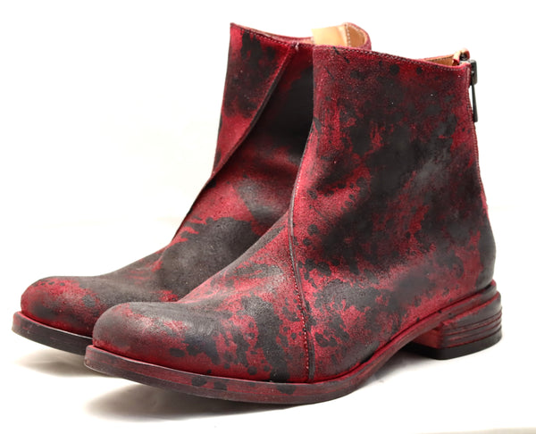 Zip Back Boot  |  culatta | scarlet black overdye