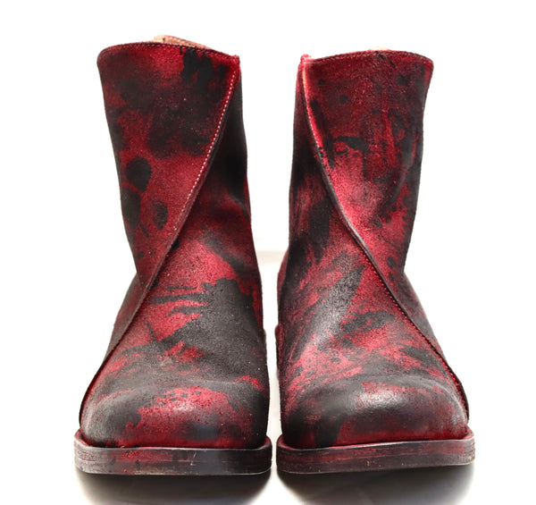Zip Back Boot  |  culatta | scarlet black overdye