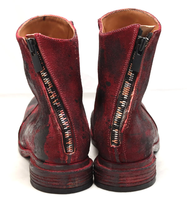 Zip Back Boot  |  culatta | scarlet black overdye