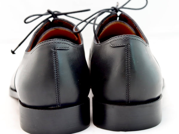 Oxford toecap brogue |  Black  | wide fit | almond toe