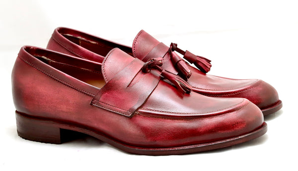 Tassle loafer | burgundy  | Calf