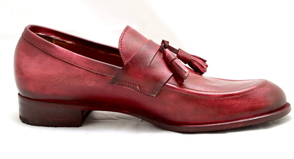 Tassle loafer | burgundy  | Calf