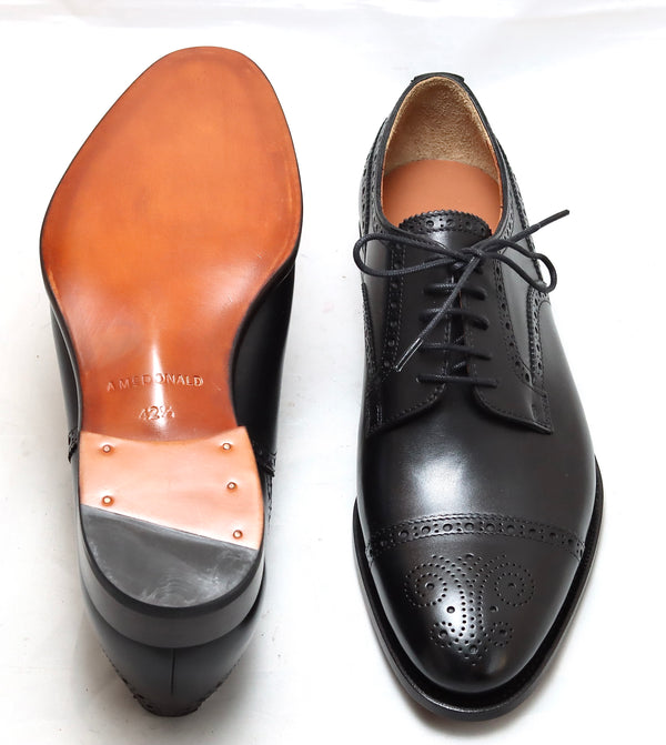 Gordon | black calf | wide fit | pointed toe