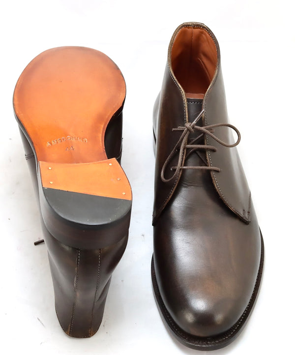 Desert Boot | chocolate calf | wide fit | Almond toe