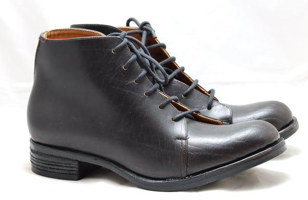 Asym derby boot black  | standard fit