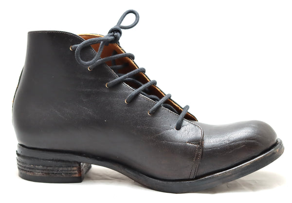 Asym derby boot black  | standard fit