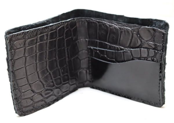 Fold wallet  |  Black crocodile