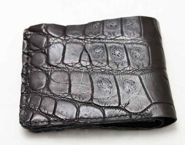 Fold wallet  |  Black crocodile