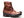 Zip back boot | black and brandy cordovan