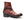 Zip back boot | black and brandy cordovan