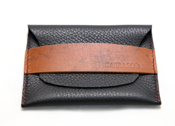 Flap fold Wallet | navy | deerskin