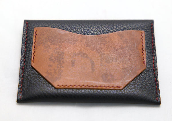 Flap fold Wallet | navy | deerskin