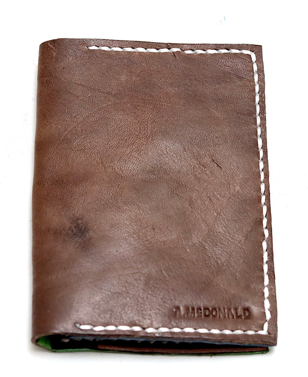 Card wallet fold | mixed leathers | calf