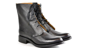 Derby Boot  |  Black Overdye - A. McDonald Shoemaker 
