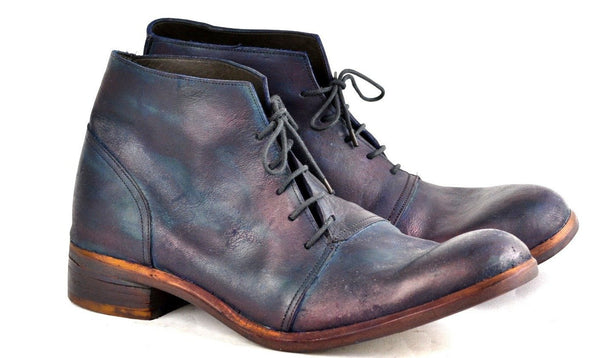 Half Boot  |  Navy | Overdye - A. McDonald Shoemaker 