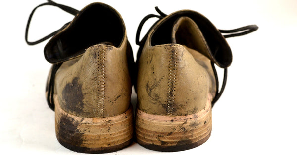 Foldover Shoe  |  Grigio stain - A. McDonald Shoemaker 