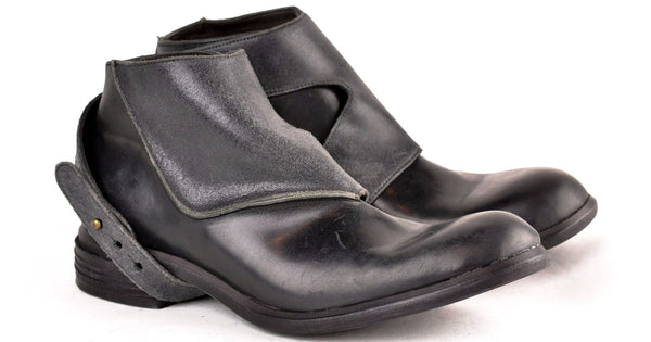Straparound Boot  |  Black cordovan - A. McDonald Shoemaker 