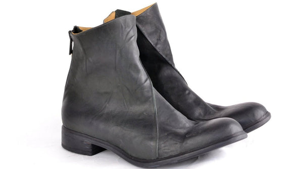 Zip Back Boot  |  Black - A. McDonald Shoemaker 