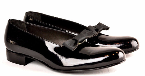 Opera Pump | black | patent calf - A. McDonald Shoemaker 